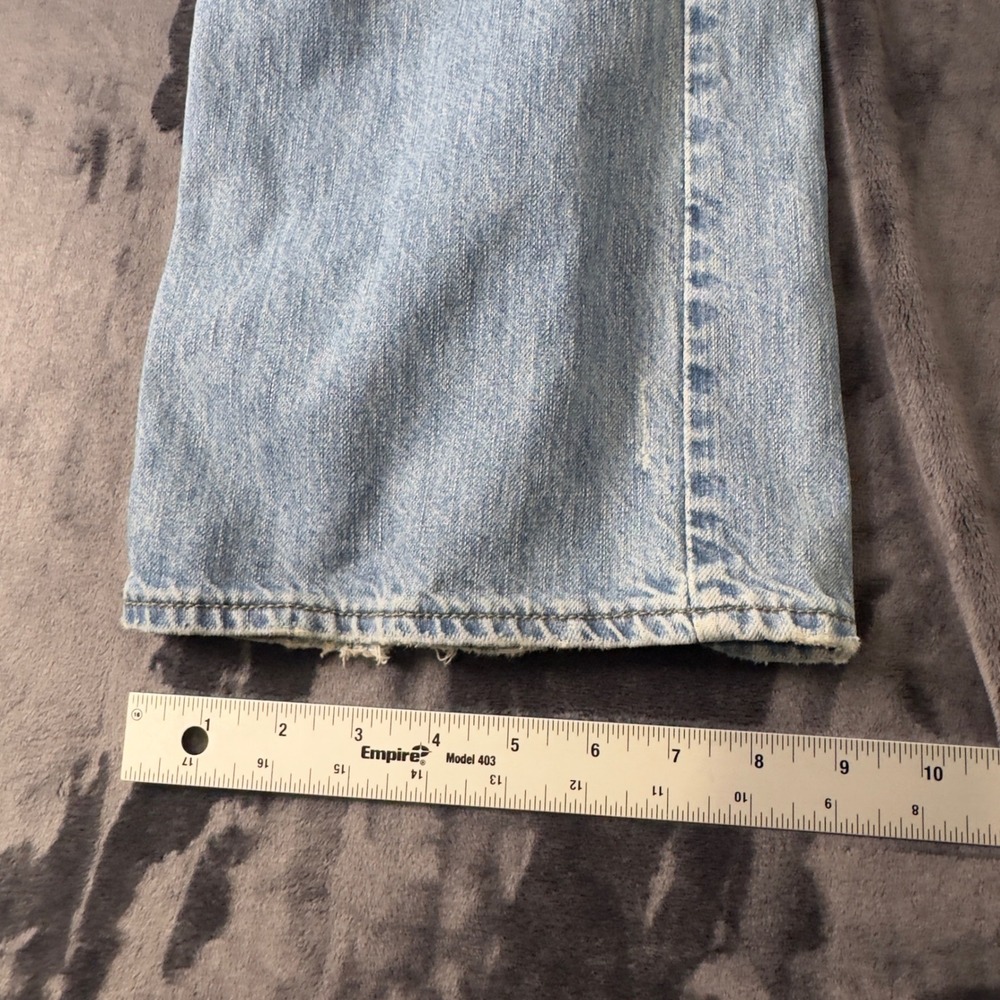 Arizona Jean Company Bootcut Jeans Mens 32x30 Light Wash Distressed Denim 3050 - Picture 4 of 8